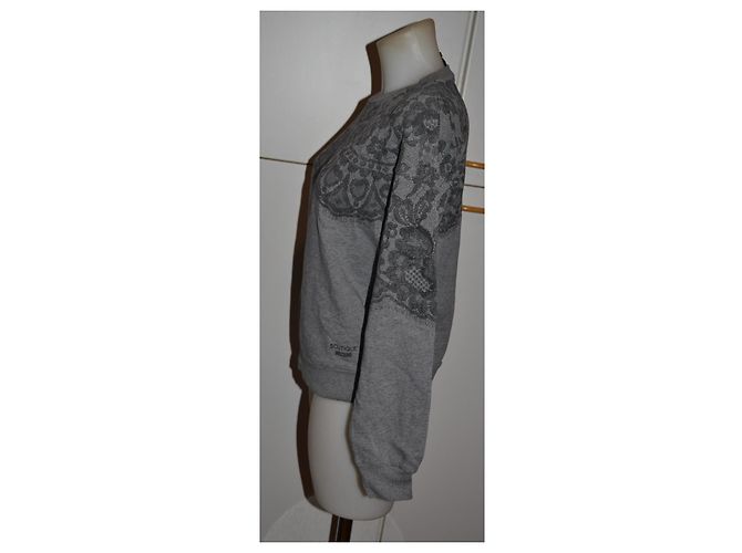 sudadera Moschino Boutique gris de algodón - vista 3
