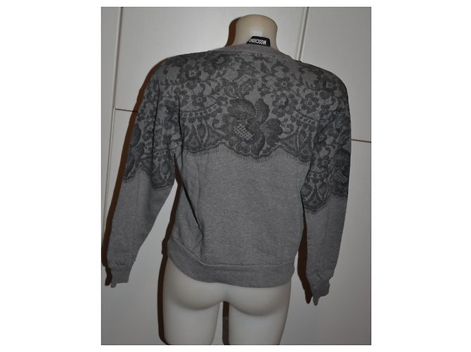 sudadera Moschino Boutique gris de algodón - vista 4