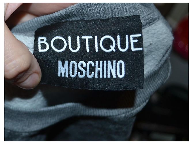 sudadera Moschino Boutique gris de algodón - vista 5