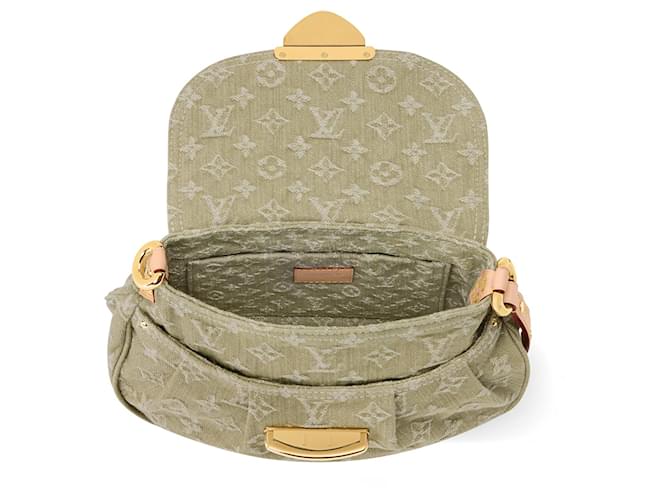 Louis Vuitton Borsa in denim Monogram Sunset di LV Verde - vista 2