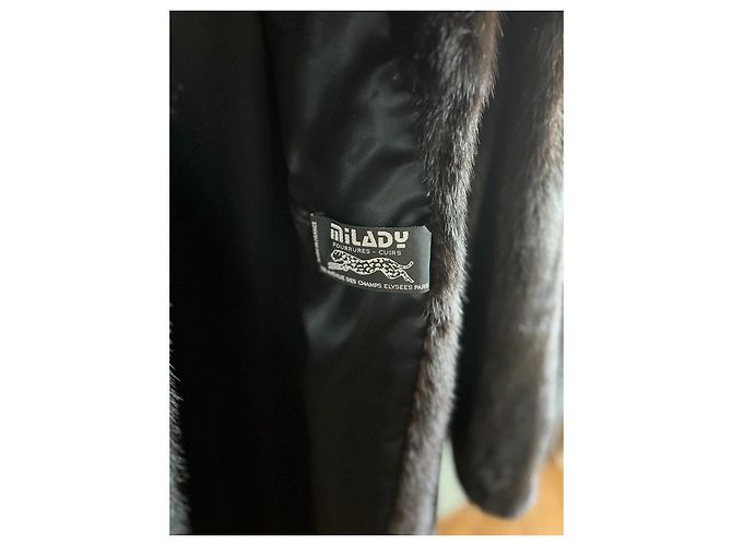 Abrigo de visón Milady Paris – Alta piel – Excelente estado Marrón oscuro - vista 2