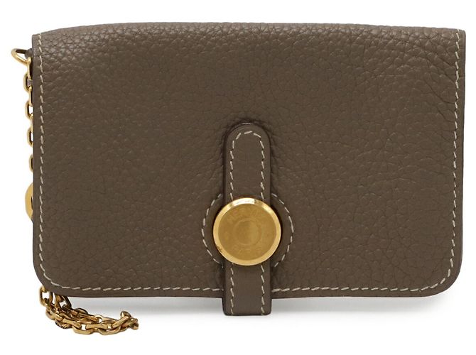 Estuche para tarjetas de visita Dogon Hermès Gris pardo - vista 2