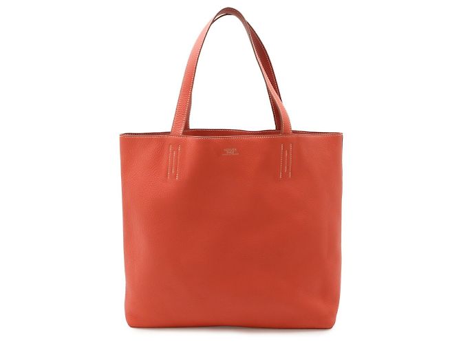Hermès HERMES Borsa Tote/Borsa a Spalla Double Sens 36 Rosso - vista 2