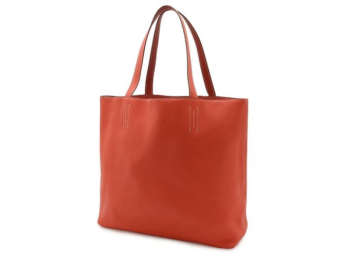 Hermès HERMES Borsa Tote/Borsa a Spalla Double Sens 36 Rosso - vista 3