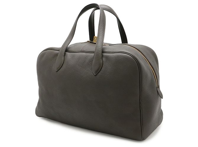 Hermès Victoria 43 Boston Tasche Olivgrün - Ansicht 3