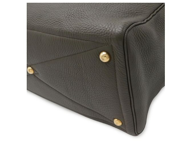 Hermès Victoria 43 Boston Tasche Olivgrün - Ansicht 4