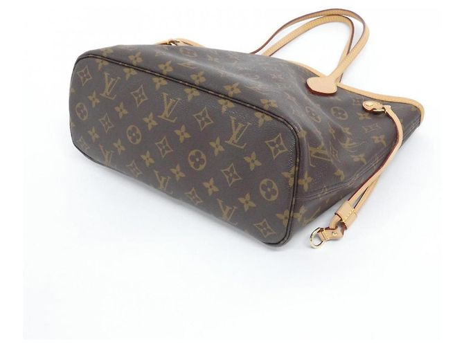 Bolso Louis Vuitton Monogram Neverfull PM Castaño Rosa - vista 2