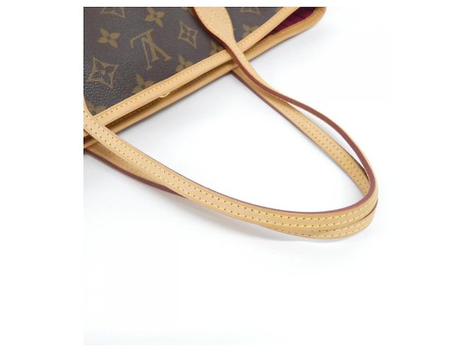Bolso Louis Vuitton Monogram Neverfull PM Castaño Rosa - vista 5