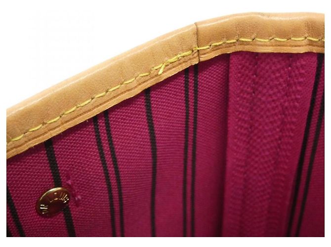Bolso Louis Vuitton Monogram Neverfull PM Castaño Rosa - vista 7