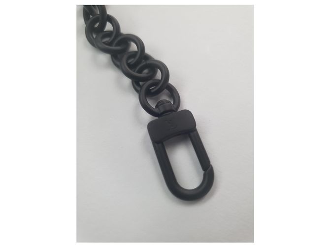 Cinghia Louis Vuitton Nera Metallo Nero - vista 3