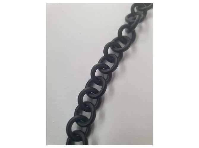 Cinghia Louis Vuitton Nera Metallo Nero - vista 4
