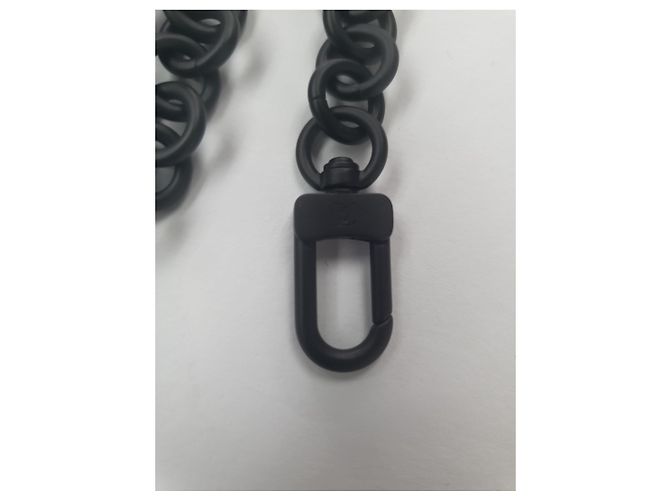 Cinghia Louis Vuitton Nera Metallo Nero - vista 5