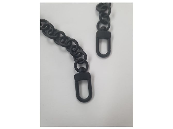 Cinghia Louis Vuitton Nera Metallo Nero - vista 6