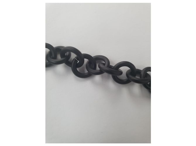 Cinghia Louis Vuitton Nera Metallo Nero - vista 7