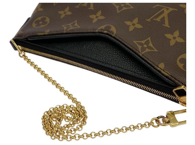 Bolsa de Ombro Pallas Monogram da Louis Vuitton Marrom Preto - vista 5