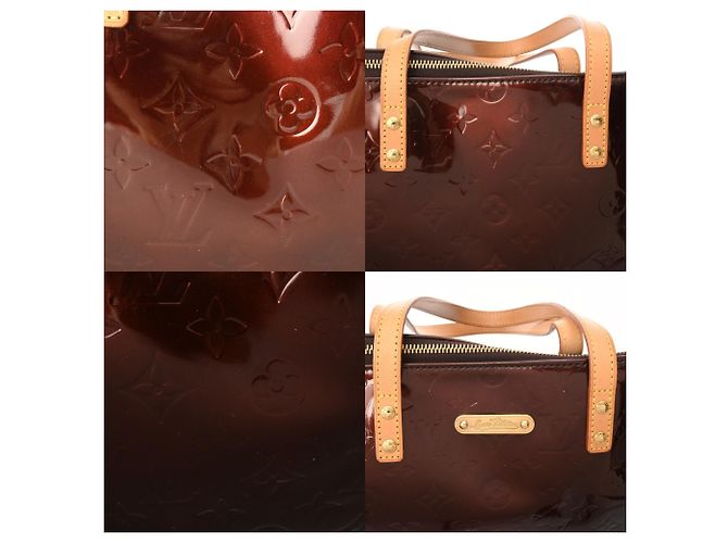 Borsa Tote Bellevue GM in Monogram Vernis di Louis Vuitton Bordò - vista 8
