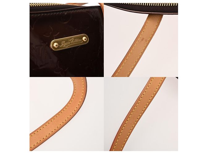 Borsa Tote Bellevue GM in Monogram Vernis di Louis Vuitton Bordò - vista 9