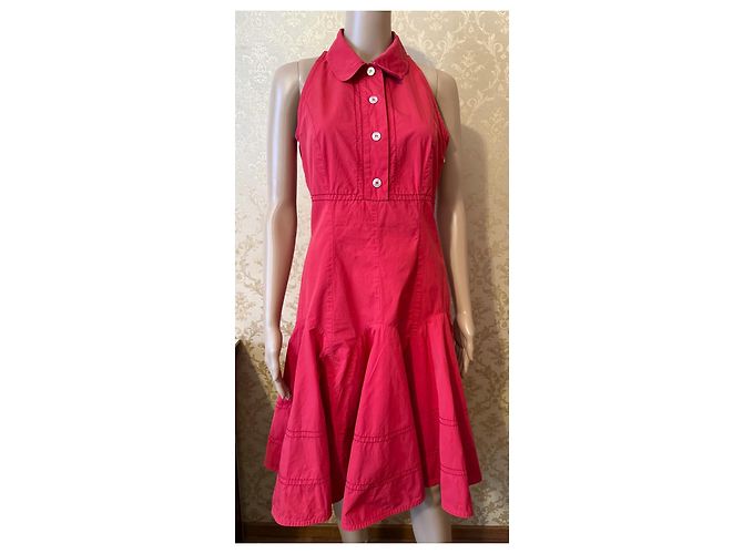 Vestido Louis Vuitton Rojo de Algodón Roja - vista 10