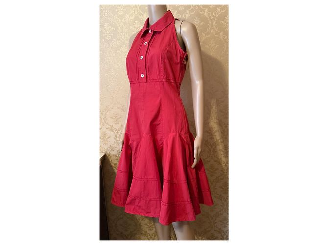 Vestido Louis Vuitton Rojo de Algodón Roja - vista 11