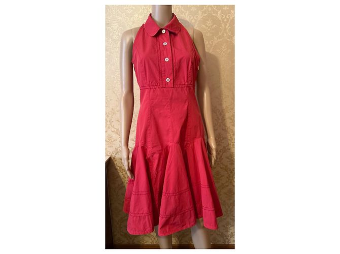Vestido Louis Vuitton Rojo de Algodón Roja - vista 13