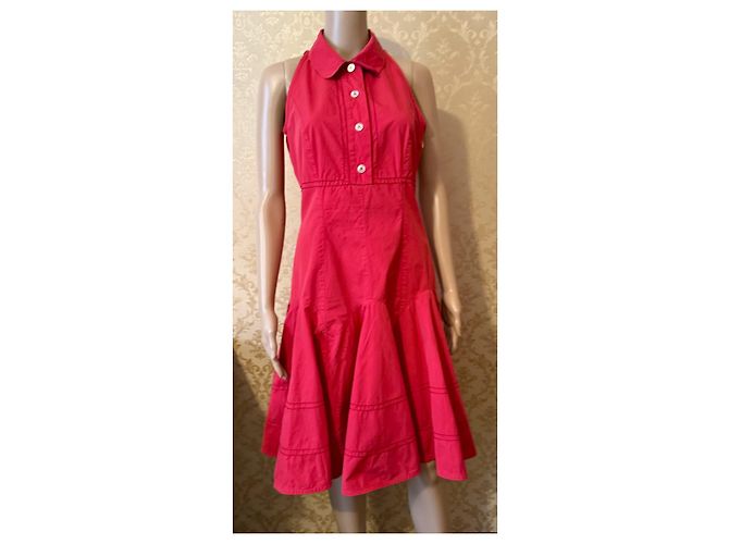 Vestido Louis Vuitton Rojo de Algodón Roja - vista 2