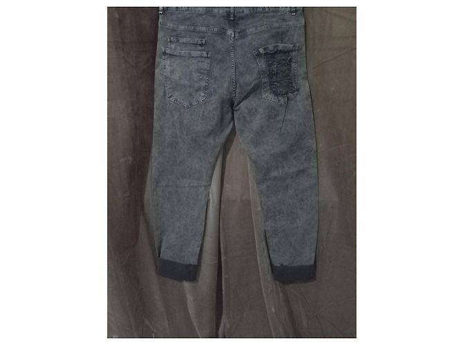 Autre Marque Jeans Berna, Novo com Etiqueta Preto Cinza - vista 3