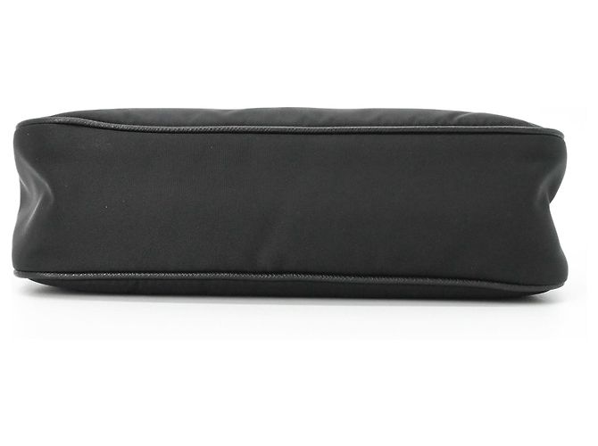 Borsa a Spalla in Nylon e Pelle Tessuto di Prada Nero - vista 6