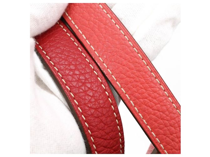Borsa Tote Double Sens 45 Hermès Rosa Rosso - vista 12