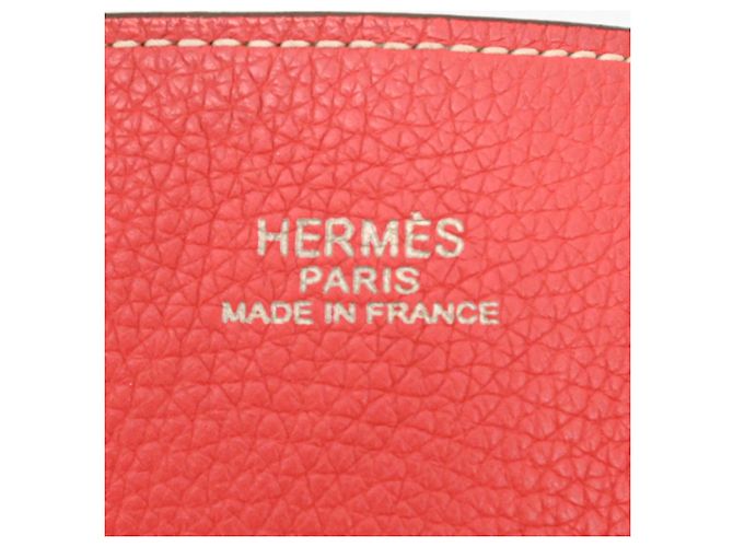 Borsa Tote Double Sens 45 Hermès Rosa Rosso - vista 15