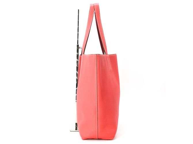 Borsa Tote Double Sens 45 Hermès Rosa Rosso - vista 4