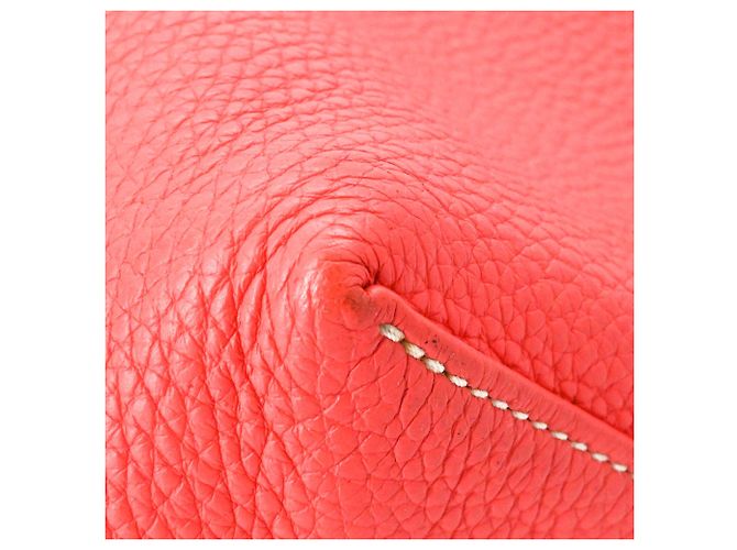 Borsa Tote Double Sens 45 Hermès Rosa Rosso - vista 8