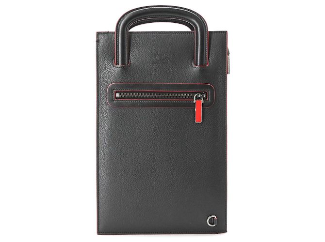Borsa a mano Trick Track Small di Christian Louboutin Nero Rosso - vista 2