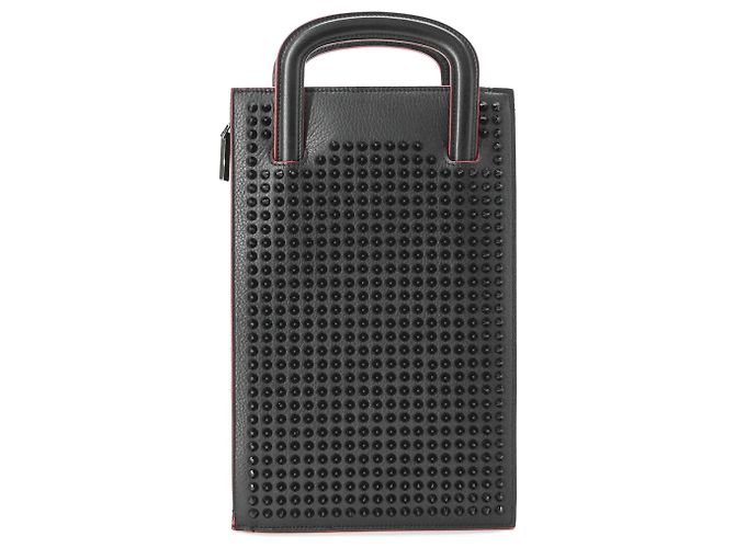 Borsa a mano Trick Track Small di Christian Louboutin Nero Rosso - vista 3