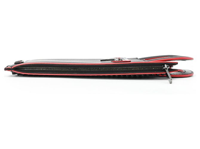 Borsa a mano Trick Track Small di Christian Louboutin Nero Rosso - vista 4