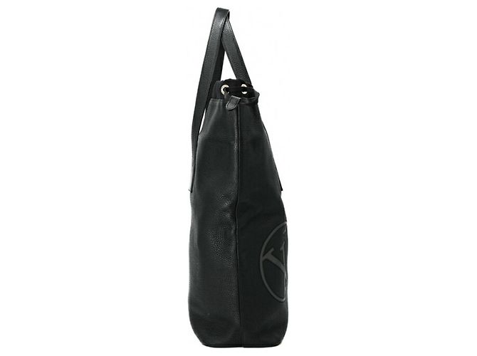 Leichte LV Circle Cabas aus Taurillon von Louis Vuitton Schwarz - Ansicht 3