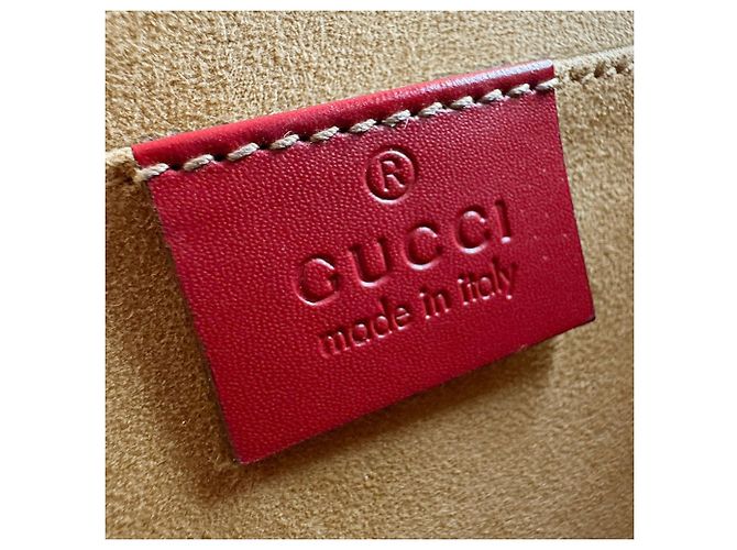 Borsa a Spalla Gucci Sylvie Rosso Blu navy - vista 12