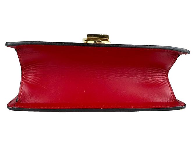 Borsa a Spalla Gucci Sylvie Rosso Blu navy - vista 4