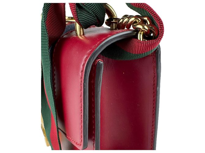 Borsa a Spalla Gucci Sylvie Rosso Blu navy - vista 7