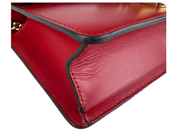Borsa a Spalla Gucci Sylvie Rosso Blu navy - vista 8