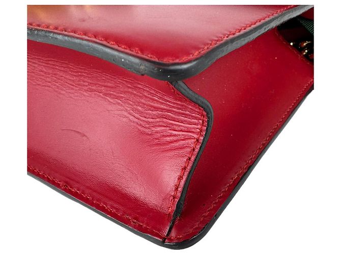 Borsa a Spalla Gucci Sylvie Rosso Blu navy - vista 9