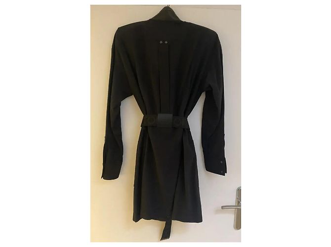 Tom Ford Kleid Schwarz mit Lederdetails 38IT - Ansicht 4
