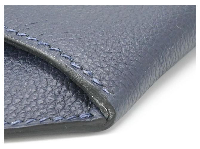Borsa a tracolla in pelle Evercalf blu navy di Hermès - vista 12