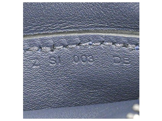 Borsa a tracolla in pelle Evercalf blu navy di Hermès - vista 14