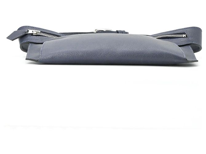 Borsa a tracolla in pelle Evercalf blu navy di Hermès - vista 6