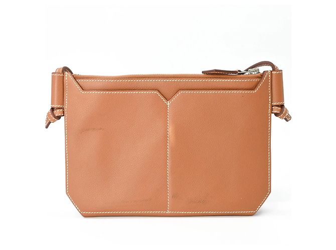Hermès Borsa a Spalla Hermes Ultra Pla 24 Evercolor D'oro - vista 2
