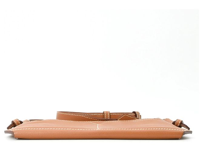 Hermès Borsa a Spalla Hermes Ultra Pla 24 Evercolor D'oro - vista 5