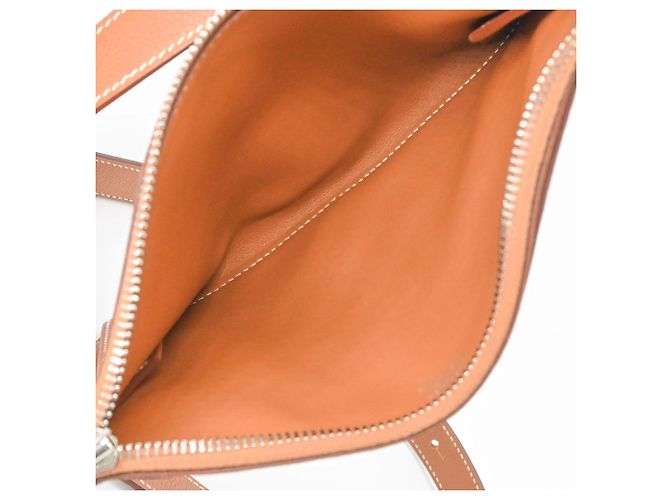 Hermès Borsa a Spalla Hermes Ultra Pla 24 Evercolor D'oro - vista 7