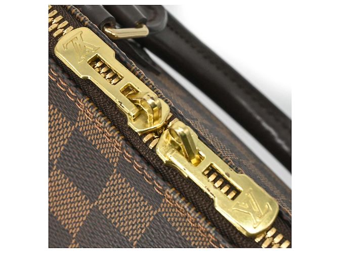Borsa Louis Vuitton Alma Damier Ebene Marrone - vista 7