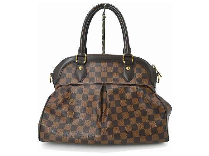 Borsa a Spalla Louis Vuitton Trevi PM Ebano Damier Marrone - vista 2