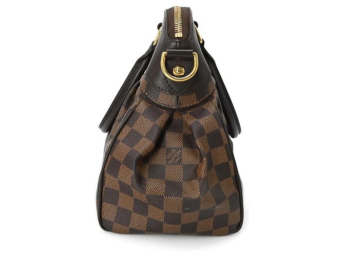 Borsa a Spalla Louis Vuitton Trevi PM Ebano Damier Marrone - vista 4